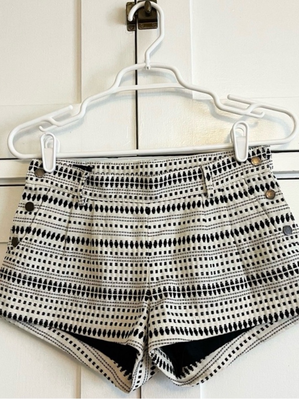Embroidered Lined French Brand Girls Shorts